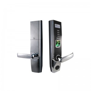 125KHZ Card Fingerprint door Lock nga adunay USB Ug OLED display (L5000)