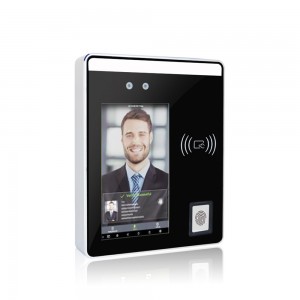 5-инчов сензорен екран, видима светлина, терминал за лицево разпознаване с четец на пръстови отпечатъци (Speedface- H5)