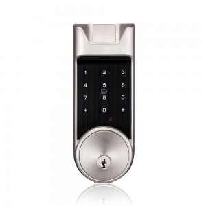 Deyò Ameriken deadbolt RFID 13.56MHZ IC kat fèmen pòt ak ekran tactile ak Bluetooth (AL30B)