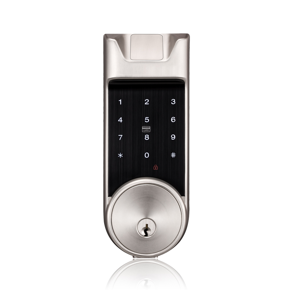 Bottom price Diy Electronic Rfid Card Smart Door Lock With Fingerprint - Outdoor American deadbolt RFID 13.56MHZ IC card door lock with touch screen and Bluetooth (AL30B) – Granding