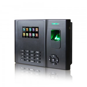 บัตร NFC ระบบลายนิ้วมือเข้าร่วมประชุมเวลาควบคุมการเข้าถึงไบโอเมตริกซ์นาฬิกาเวลาพร้อมแบตเตอรี่สำรองในตัว (GT210)