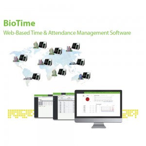 Pulogalamu Yamphamvu Yapaintaneti Yotengera Biometric Face Fingerprint Time Attendance Management Ndi Foni APP (BioTime 8.0)