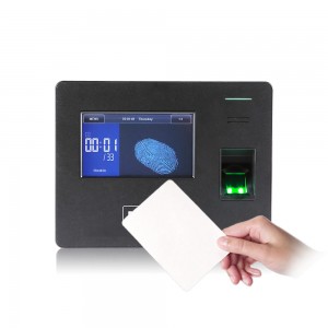 Kapasitas Badag Biometric Time Clock Sidik Time Recorder Sareng Mémori Pamaké ageung (GT300)