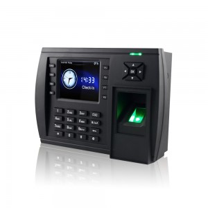 Biometriskais multivides pirkstu nospiedumu laika pulkstenis ar GPRS (TFT500)