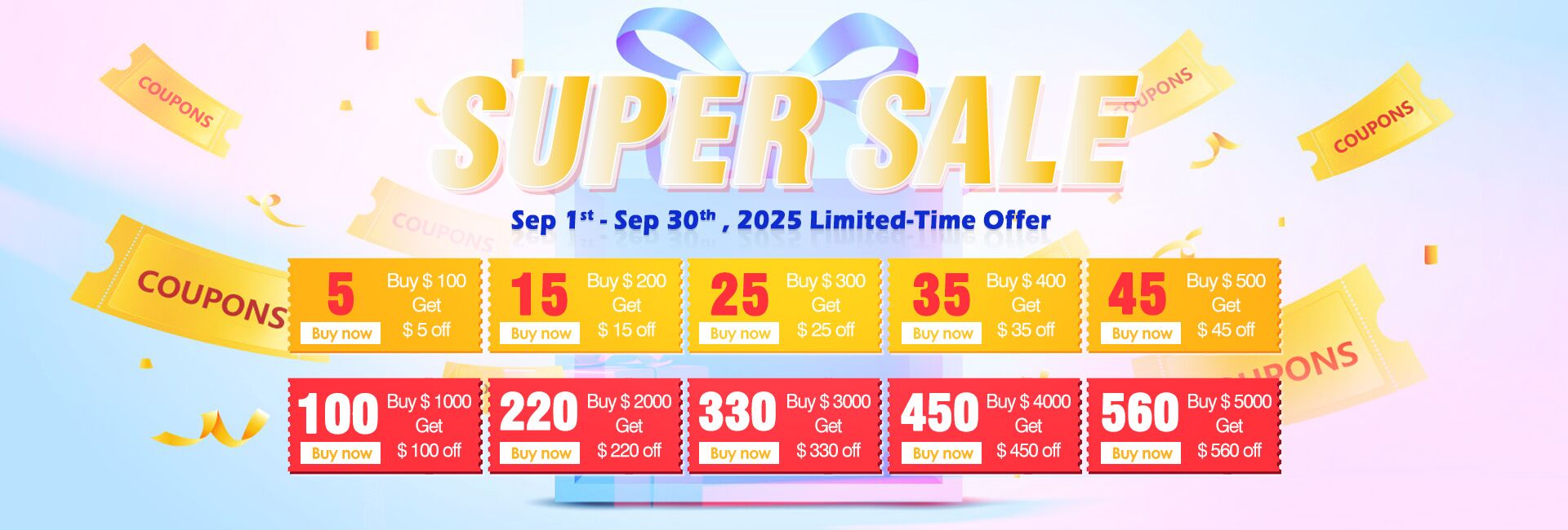 Coupons 1st-30th,September-Granding