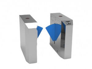FB200 Automatic Flap Barrier Gate High Security Barrier Turnstile with RFID Card Reader For Subway Entrance
