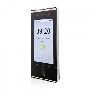 Big Capacity 50000 Employees 7-inch Multi-Biometric Face and Fingerprint Access Control Time Attendance With RJ45 Ethernet Port and Wireless WiFi