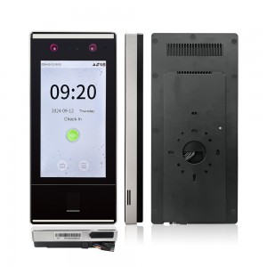 Big Capacity 50000 Employees 7-inch Multi-Biometric Face and Fingerprint Access Control Time Attendance With RJ45 Ethernet Port and Wireless WiFi