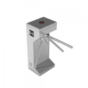 (TR100) Kaamanan Raray Aksés Control Sidik RS485 Komunikasi Interface Stainless Steel Barrier Gate Otomatis Tripod Turnstile