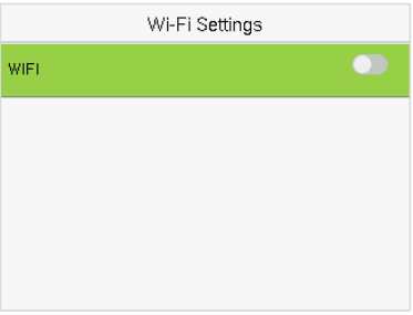 WIFI setting