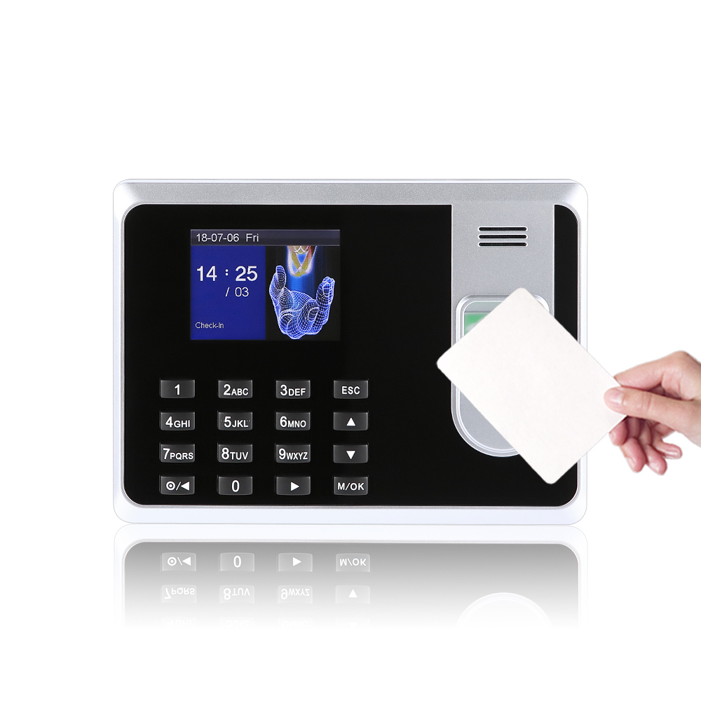 2019 China New Design Tablet Fingerprint - Economical Biometric Time Clock Fingerprint Attendance Register With Self-service Report and Optional Desktop Mount (T8) – Granding