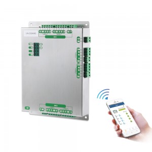 ທີ່ຢູ່ອາໄສໂລຫະ TCPIP Two Doors Access Controller RFID Card Reader Access Control Panel (C2-Smart)