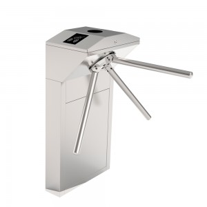 Baja tahan karat semi otomatis Drop Arm Tripod Turnstile (Model TS1000 Pro)